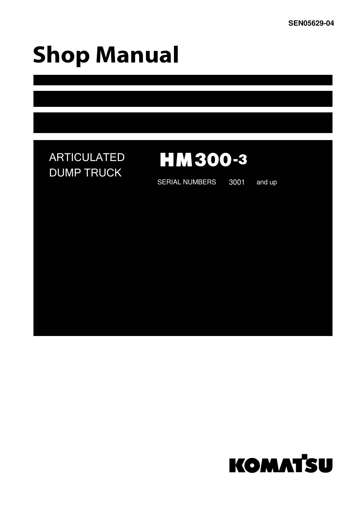 HM300-3 Shop Manual